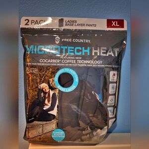 Free Country Microtech Heat Ladies Base Layer Pants - Gray